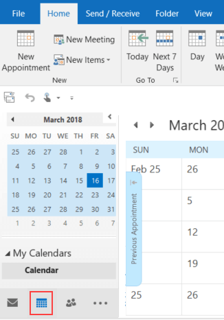 switch to 3 tab view in outlook for mac